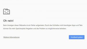 Google Chrome Oh Nein Fehler Oder Aw Snap STEFFEN HUMMEL Google Chrome Oh Nein Fehler Oder Aw Snap STEFFEN HUMMEL